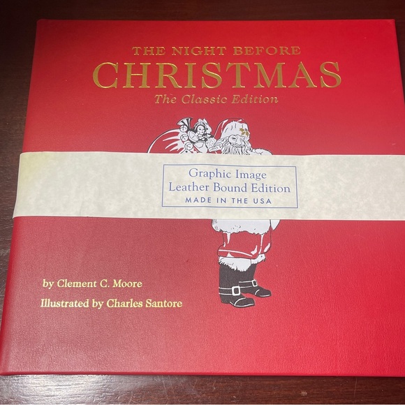 The Night Before Christmas:The Classic Edition Leather red Neiman Marcus Leather - Picture 1 of 2